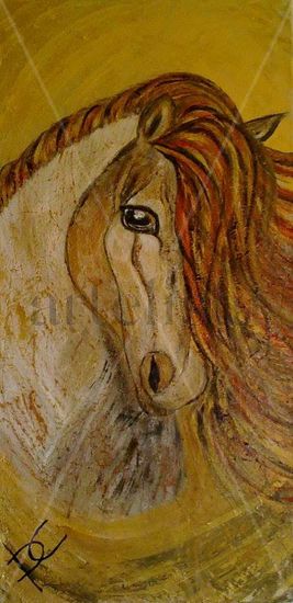 CABALLO ARABE II Acrylic Canvas Animals