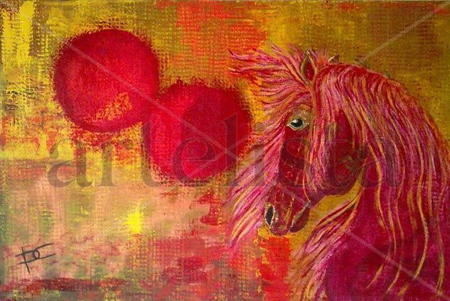 CABALLO ARABE IV Acrylic Canvas Animals