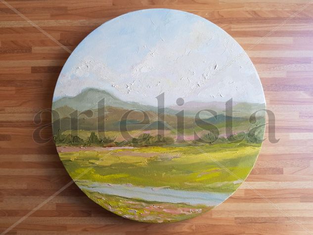 Toscana Rosa Oil Canvas Landscaping