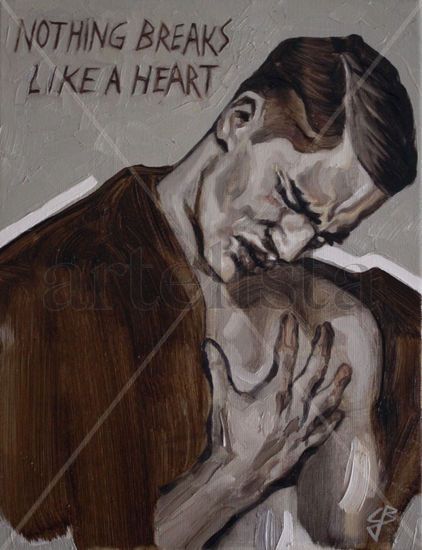 Broken Heart Oil Canvas Others