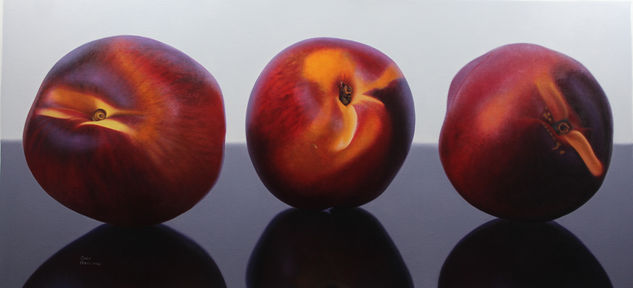 Nectarines II Oil Canvas Still Life Paintings