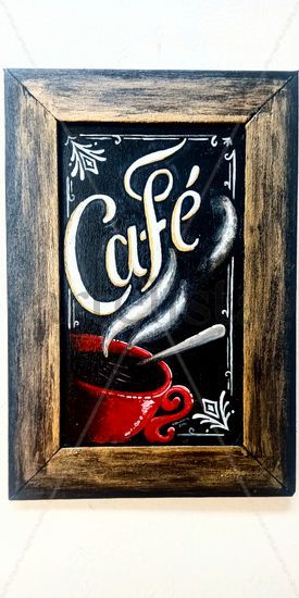 Café lettering Acrylic Panel Others