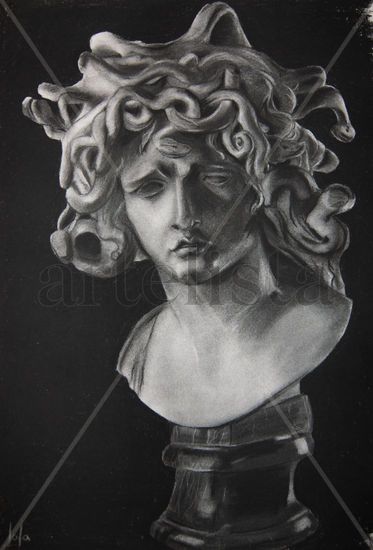 Carboncillo Medusa de Bernini Carboncillo