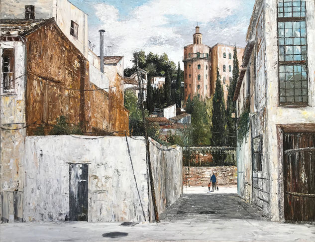 Alhambra Palace Oil Canvas Landscaping