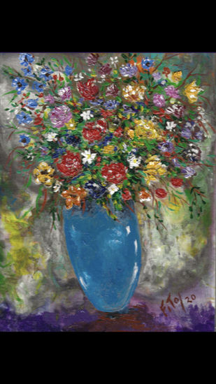 Flowers Acrylic Canvas Floral Painting