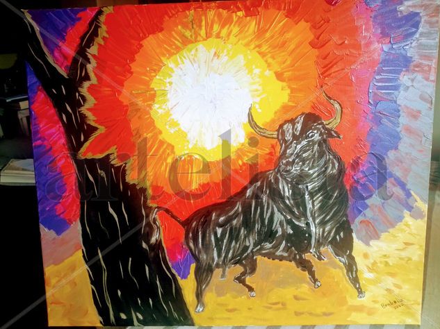 eclipse taurino Acrylic Canvas Animals