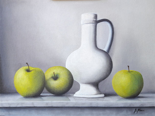 Manzanas... Oil Others Still Life Paintings