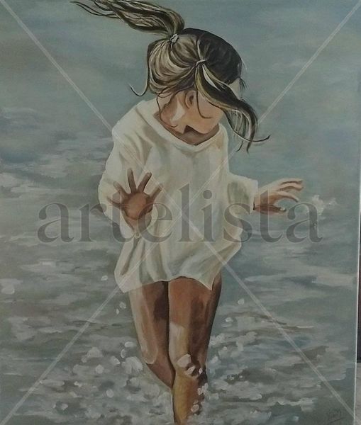 maria en el mar