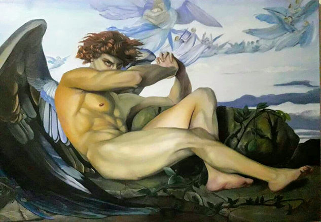 (replica) El angel caido Oil Canvas Nude Paintings