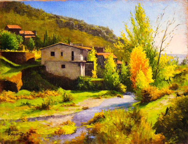 Primeras pinceladas de Otoño Oil Canvas Landscaping