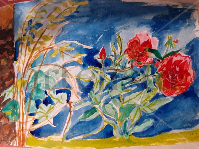 Roses i Palmera Watercolour Paper Landscaping