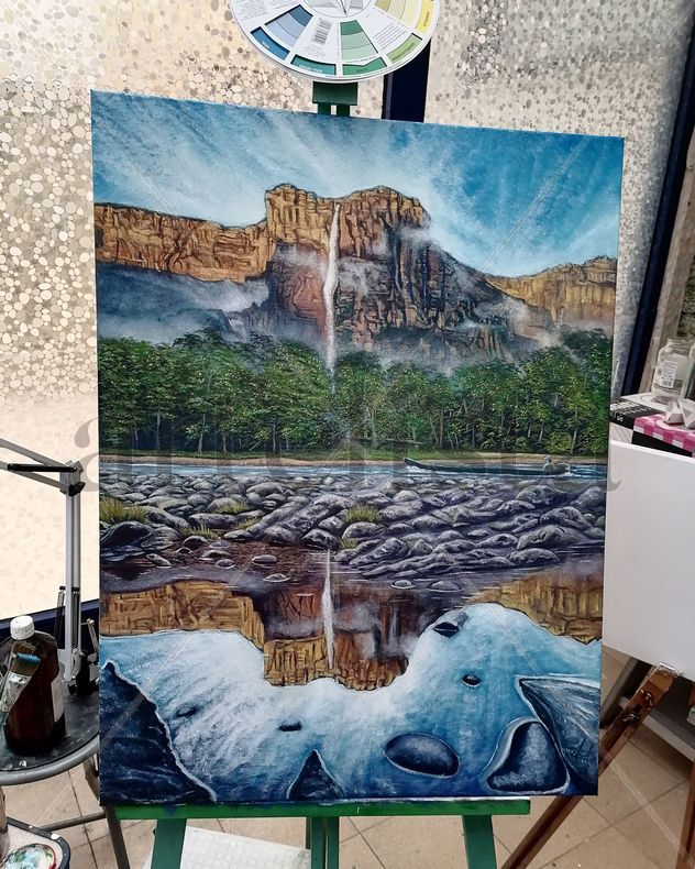Reflejo del gran salto Angel