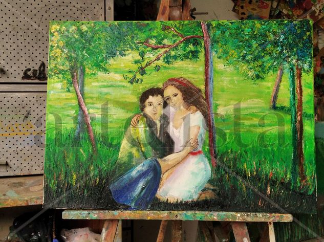 Pareja Oil Canvas Landscaping