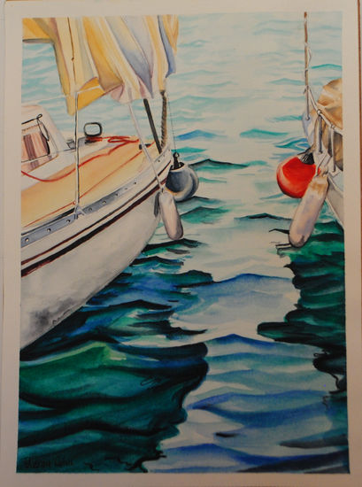 Barcos Watercolour Paper Marine Painting