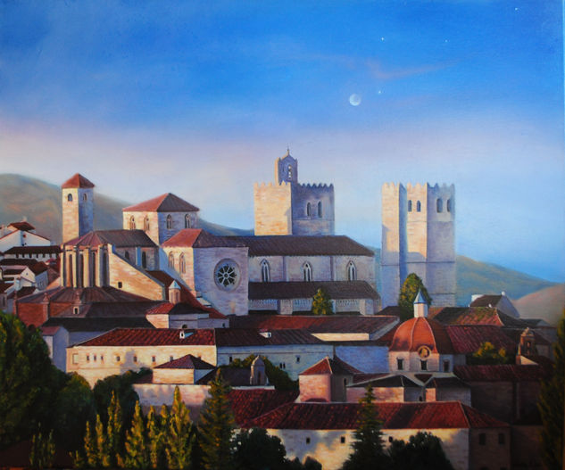 Catedral de Sigüenza Oil Canvas Landscaping