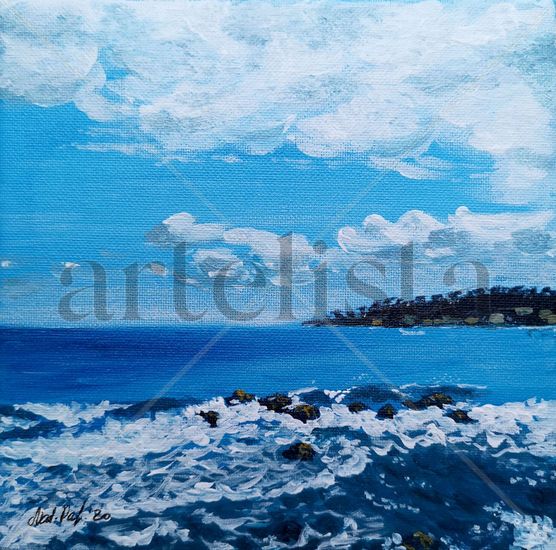 Memory of the sea Acrylic Canvas Marine Painting