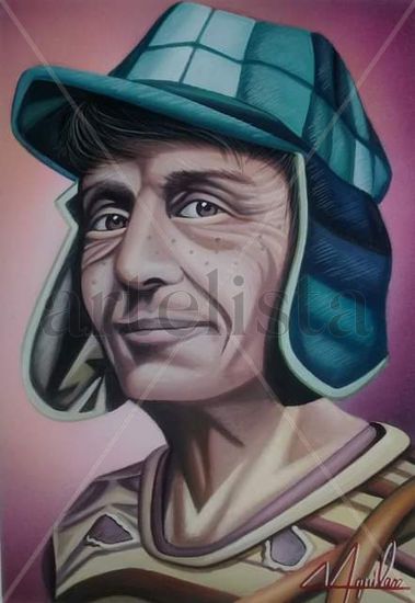 Roberto G. Bolaños "El Chavo" Acrílico Otros Retrato