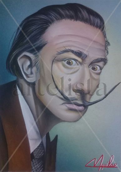 Salvador Dali Acrílico Otros Retrato