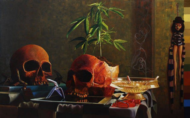 Pan(Dem)ic still life, 100x162cm, oleo, Nov 2020 Oil Canvas Still Life Paintings