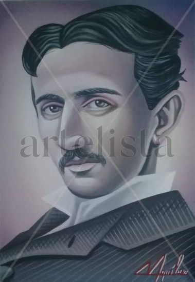 Nikola Tesla Acrílico Otros Retrato