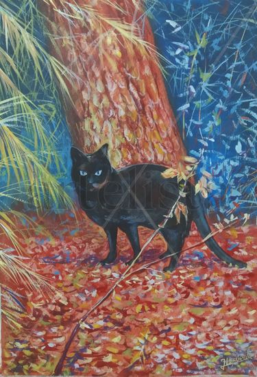 Black cat Acrylic Paper Animals