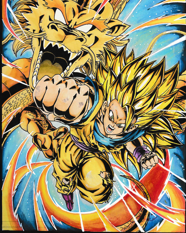 Puño Dragon Goku ssj3