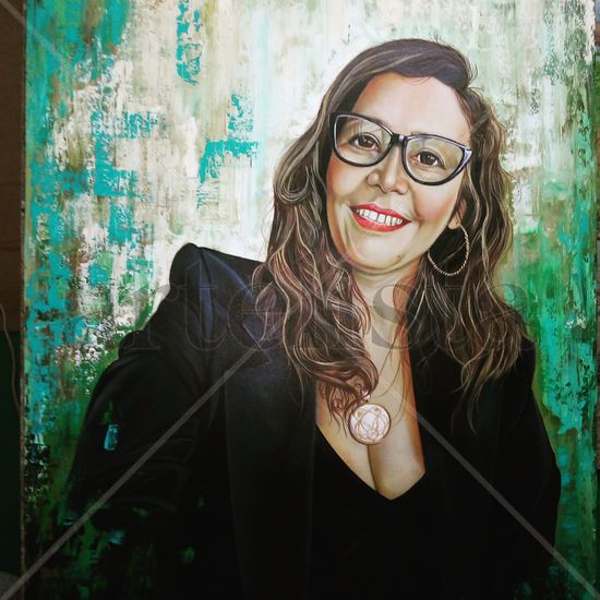 Retrato de dama. Oil Canvas Portrait