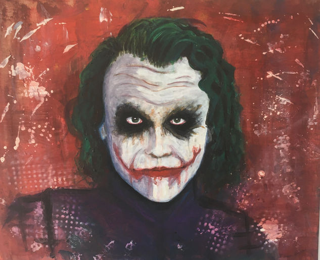 JOKER Acrylic Canvas Portrait