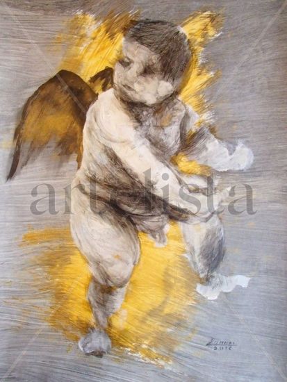 Ángel Acrílico Papel Figura