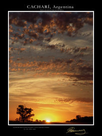 Atardecer en el campo.