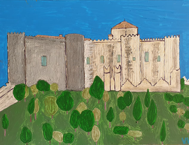 Castillo de Belmonte (Cuenca) Acrylic Canvas Landscaping