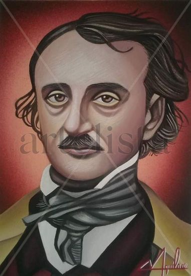 Edgar Allan Poe Acrílico Otros Retrato