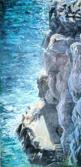 Ventana al mar Acrylic Panel Marine Painting