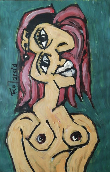 PELIRROJA Acrylic Paper Nude Paintings