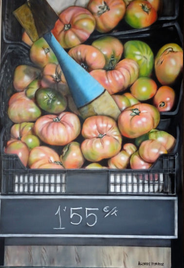 TOMATES Y MAS Acrylic Panel Still Life Paintings