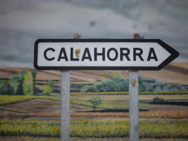 CALAHORRA Acrílico Tabla Paisaje