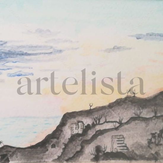 En el mar nos vemos Watercolour Paper Landscaping