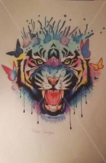 Tigre arcoiris Pencil