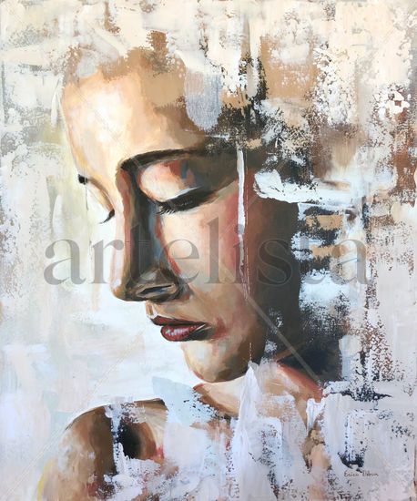 Blanca Acrylic Canvas Figure Painting