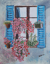 Window with flowers