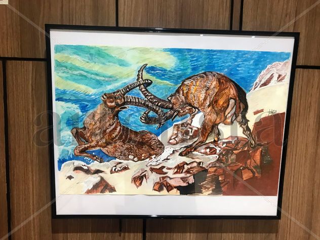 DOS GALANES FORNIDOS SE BATEN EN DUELO.