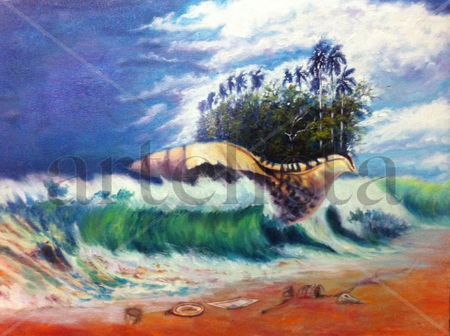 El viaje Oil Canvas Marine Painting