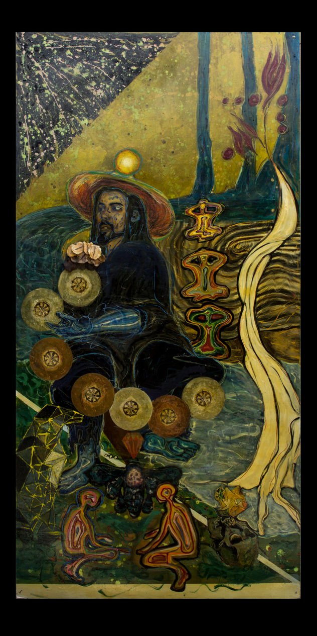 Panel 5 o Sembrando. 5/5 Mural "La obsesión de Conocer"