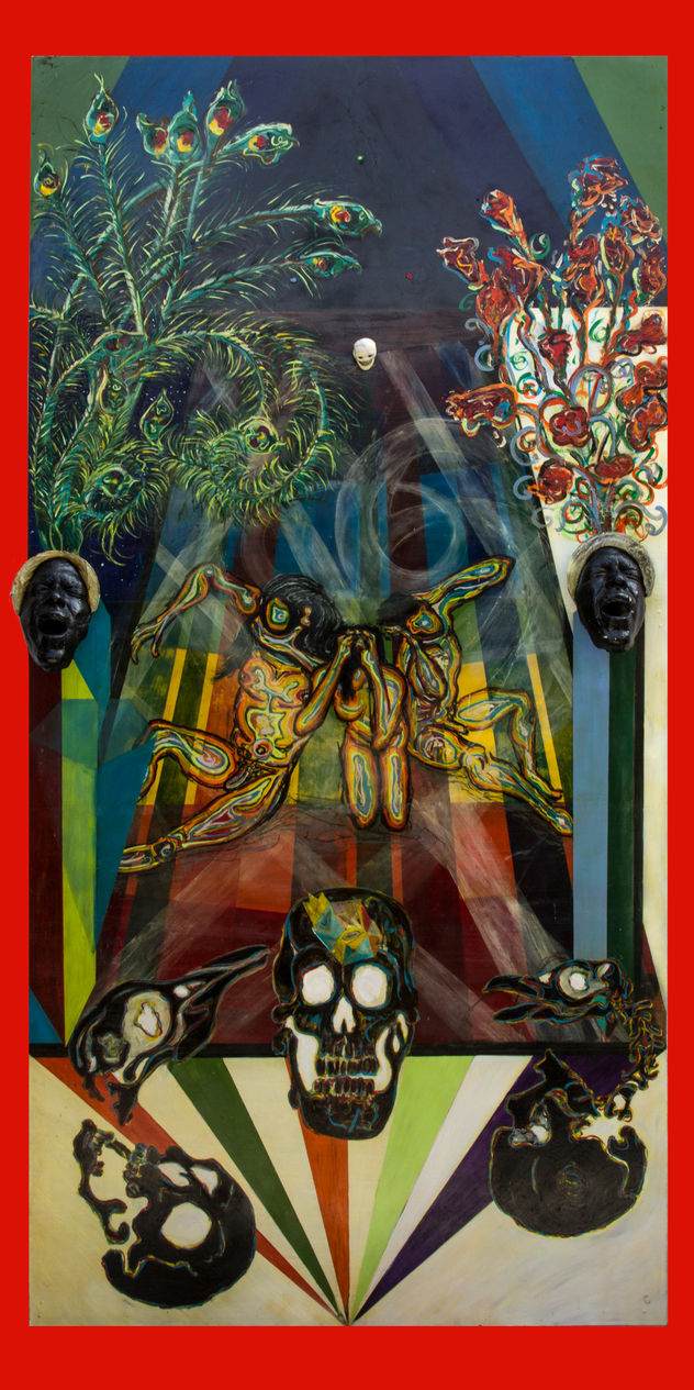 El devenir , panel 3/5 del Mural : "La obsecion de Conocer"