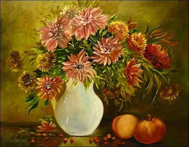 Autumn Still Life Oil Canvas Still Life Paintings