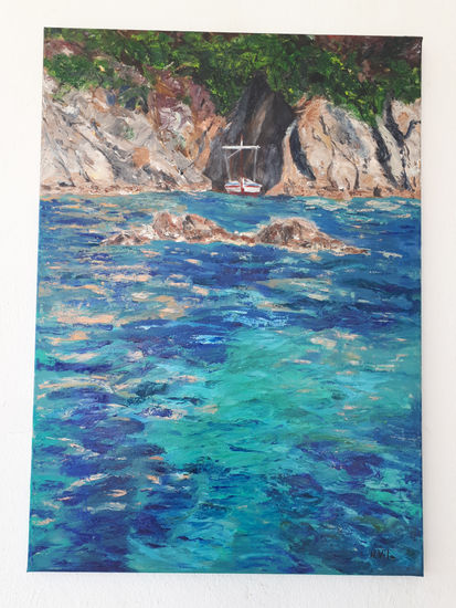 Cala Bona Oil Canvas Marine Painting