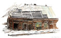 Astrakhan wooden house