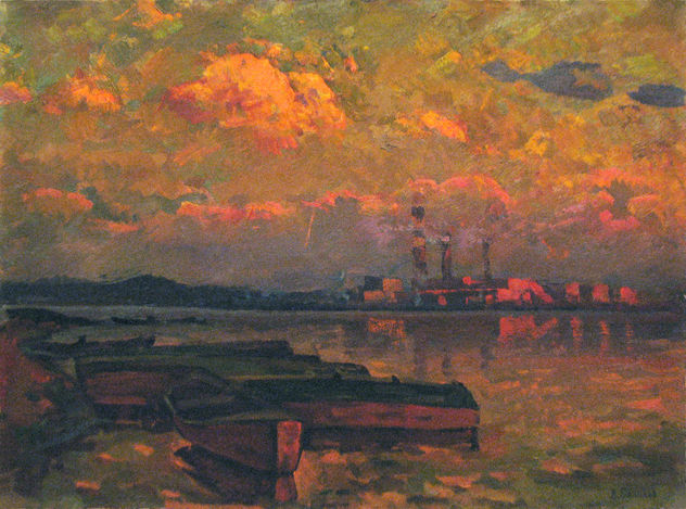 Summer evening on the river