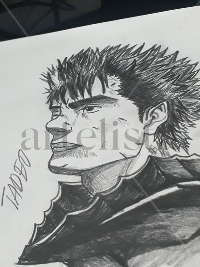 dibujo de guts de berserk Pencil