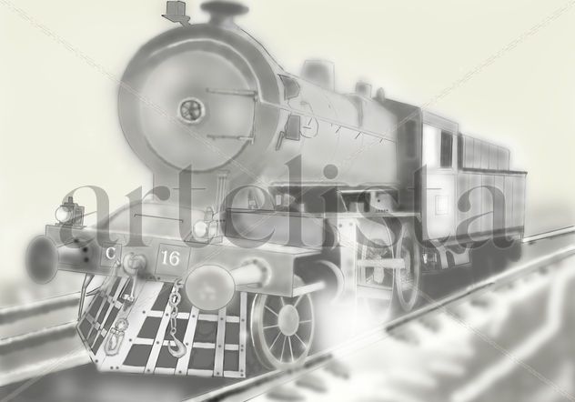 locomotora a vapor.